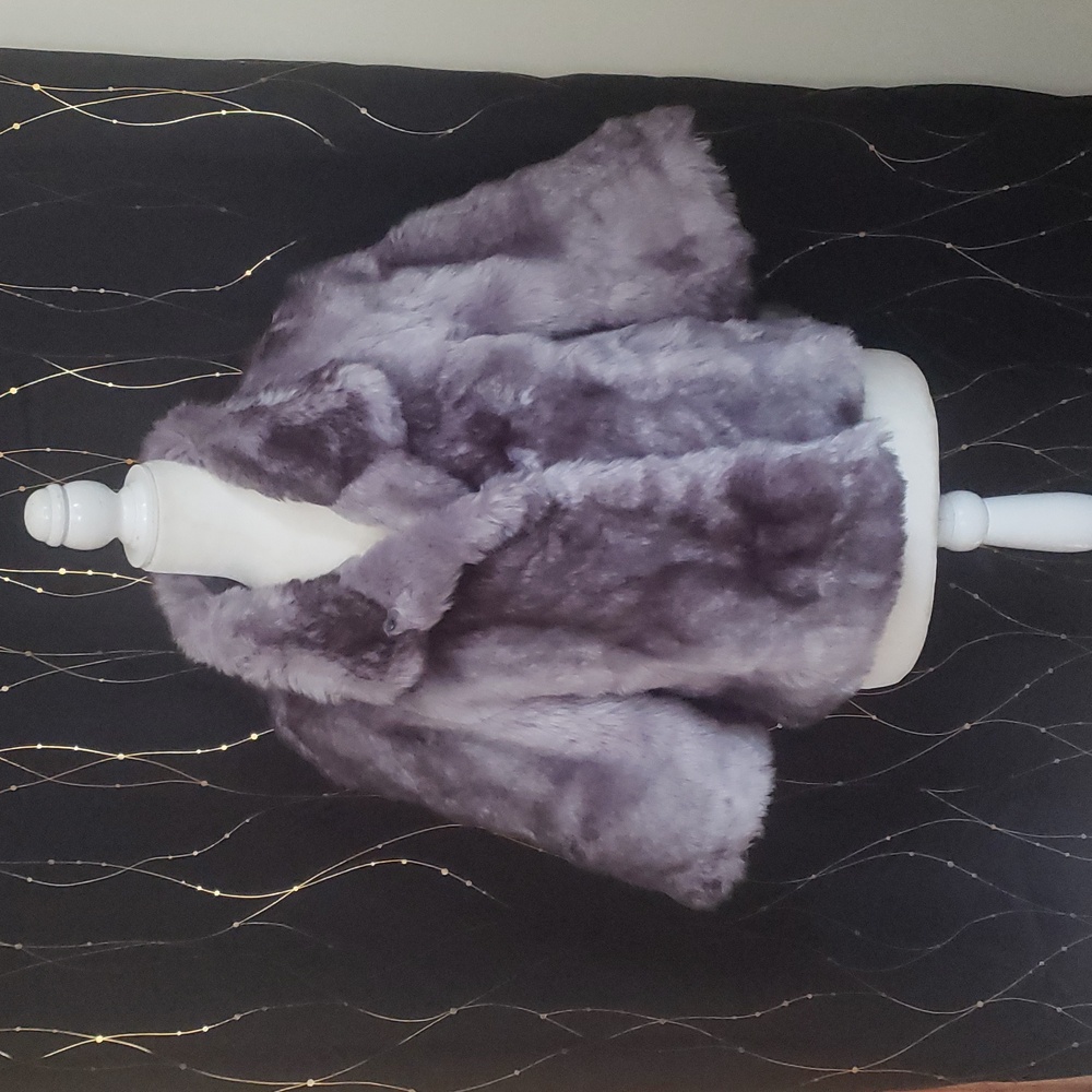 Calvin Klein faux fur coat